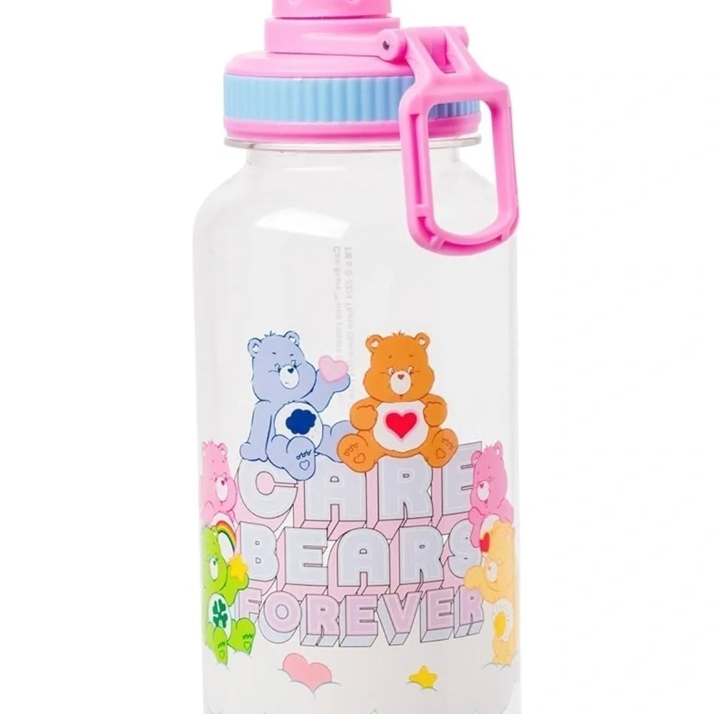 🆕 Care Bears Travel Beverage Bottle with Care Bear Stickers 32 Oz
